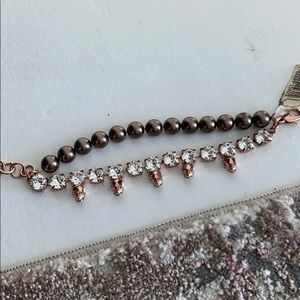 Pearl skull bracelet
